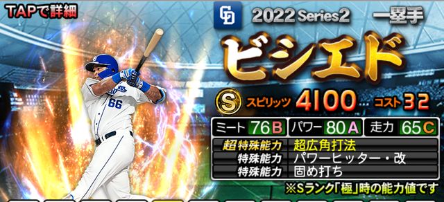 2022シリーズ1一塁手ビシエド