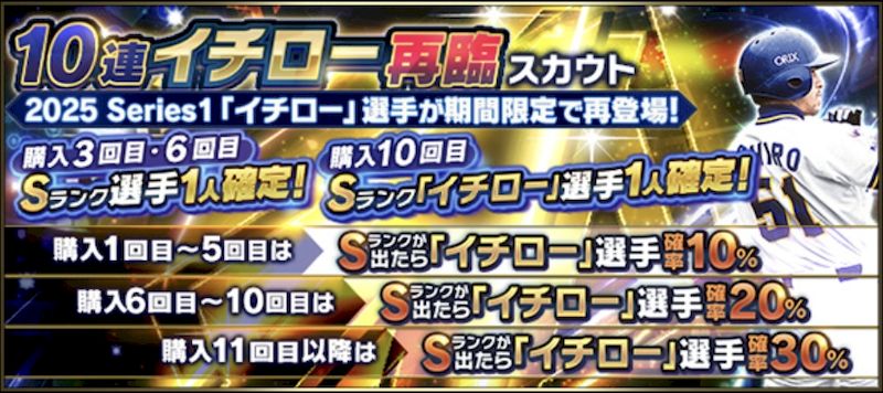 2025イチロー再臨スカウトとは？