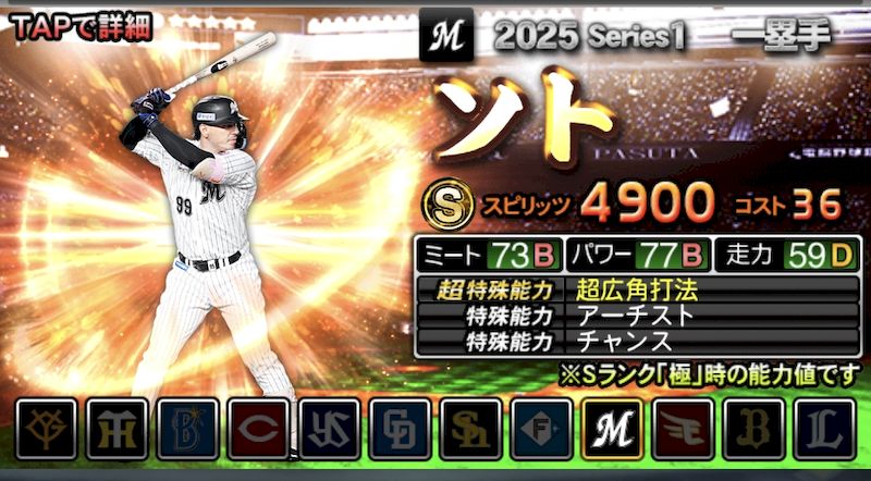 2025シリーズ1ソト