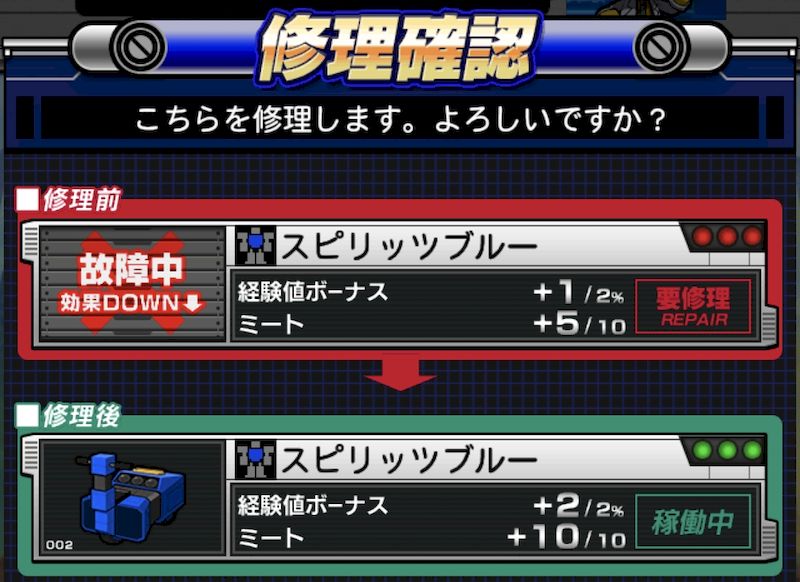 修理優先すべきは？