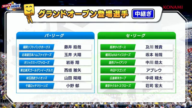 2026グランドオープン中継ぎ