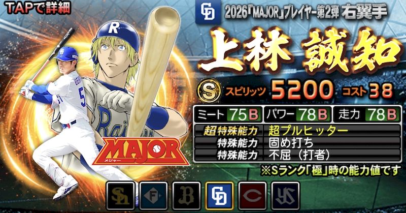 2026MAJOR第2弾ランキング