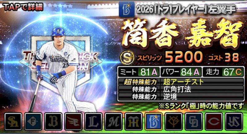 2026ドラ1筒香